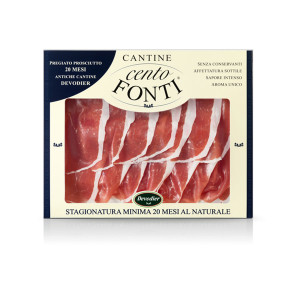 Prosciutto crudo Cantine Cento Fonti - Devodier - Maturat Minim 20 Luni - 80 g