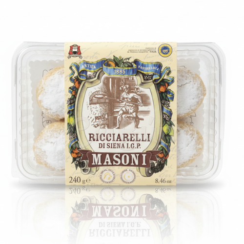 Ricciarelli di Siena I.G.P. Masoni - Biscuiți Mătăsoși din Migdale (240g)
