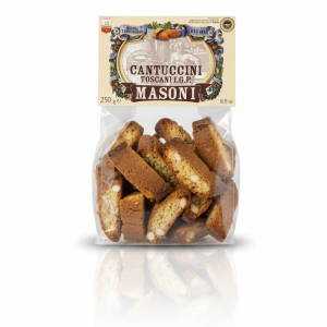 Cantuccini Toscani I.G.P. Masoni - Biscuiți Crocanți cu Migdale (250g)