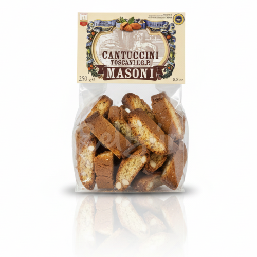 Cantuccini Toscani I.G.P. Masoni - Biscuiți Crocanți cu Migdale (250g)