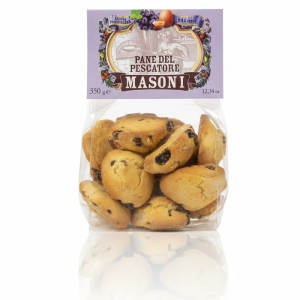 Pane del Pescatore Masoni - Biscuiți Rotunzi cu Stafide, Ouă și Migdale (350g)