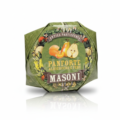 Panforte Masoni cu Caise și Pere - Specialitate Toscană (250g)