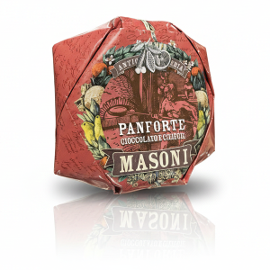 Panforte Masoni cu Ciocolată și Cireșe - Desert Toscan Glazurat (250g)