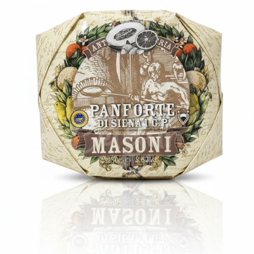 Panforte di Siena IGP Masoni - Rețeta Clasică cu Migdale și Fructe Confiate (250g)