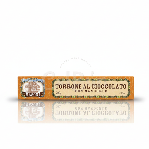 Torrone al Cioccolato con Mandorle - Masoni (200g)