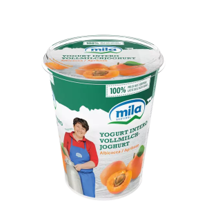 Iaurt integral cu caise Mila - 400g