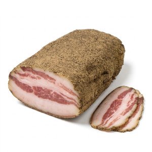 Guanciale Gourmet cu Piper Negru - 100 g
